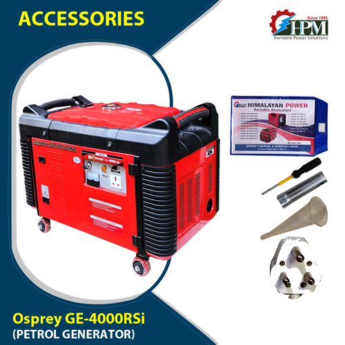 4 KVA smart  Portable Generator, Petrol Run, Recoil & Self Start Model Osprey GE-4000RSi